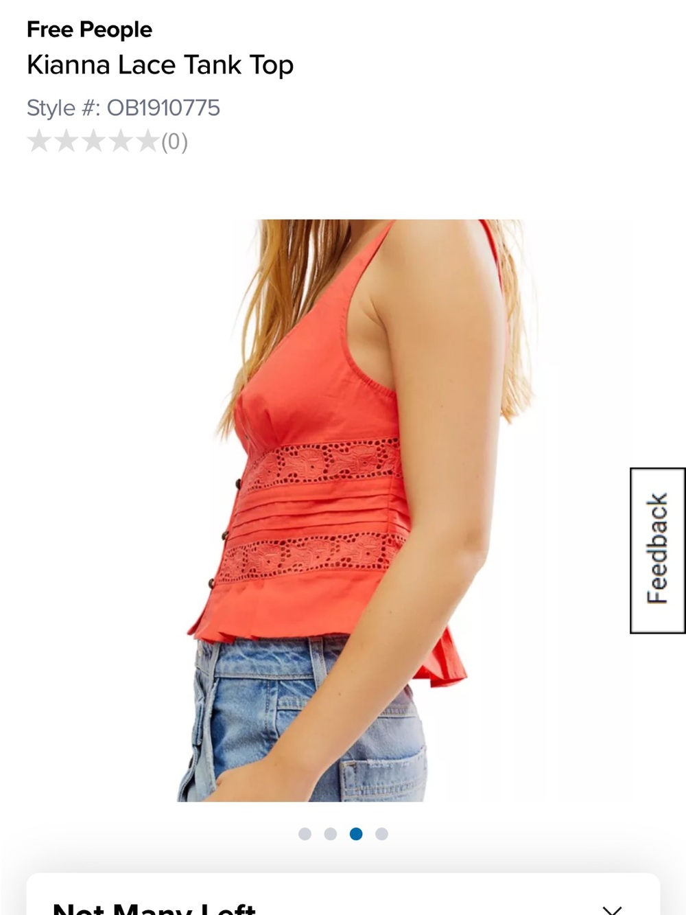 Free People Kiana Lace Tank - Picture 4 of 9